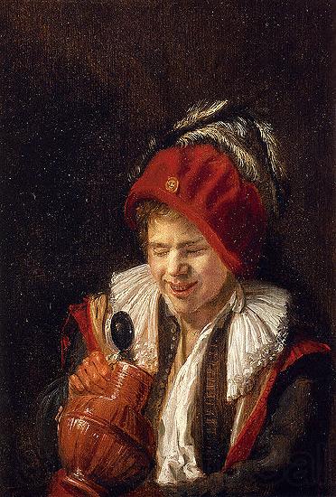 Judith leyster A Youth with a Jug Norge oil painting art